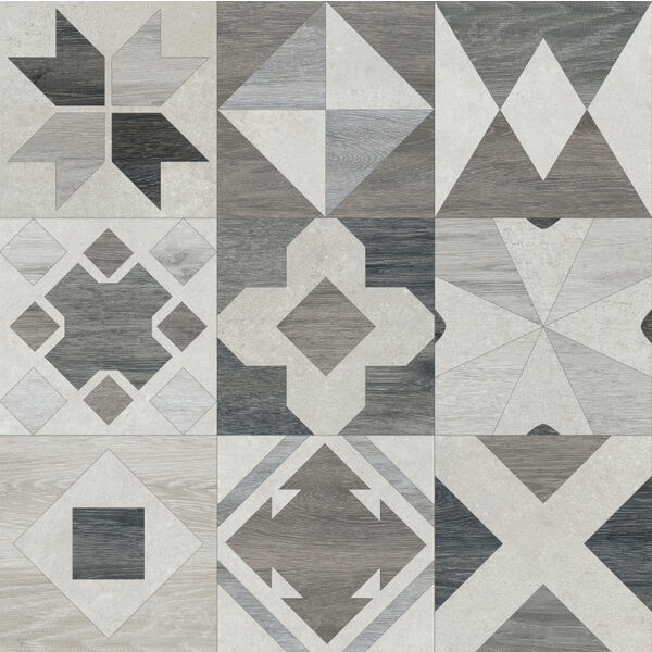 baldocer phuket mix silver gres rektyfikowany 60x60 płytki kwadratowe hiszpańskie rektyfikowane patchwork