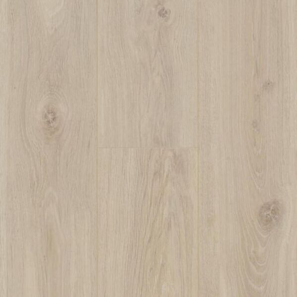 Jasne panele laminowane Bloom Sand Natural o strukturze drewna dębowego z delikatnymi słojami