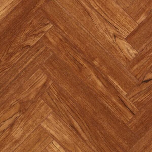 zdjęcieTeak Brown 62002728 jodelka panel A - panele w cieplej brazowo-rudej tonacji z matowym wykończeniem