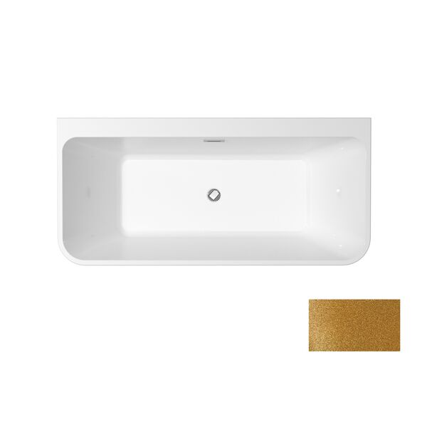 besco varya glam 170 złota wanna wolnostojąca + maskownice złote 170x80 (wa-170-vrzz) 