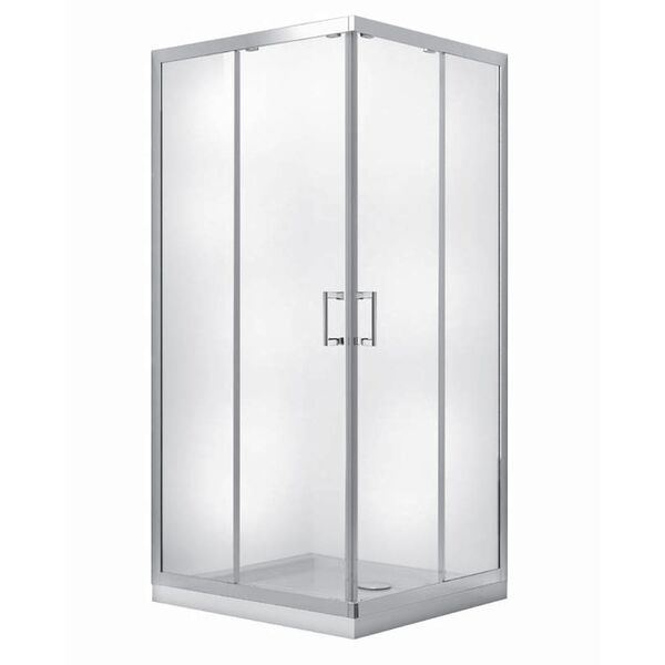 besco modern 90 kabina kwadratowa szkło mrożone 90x90x185 (mk-90-185-m) bateria modern besco