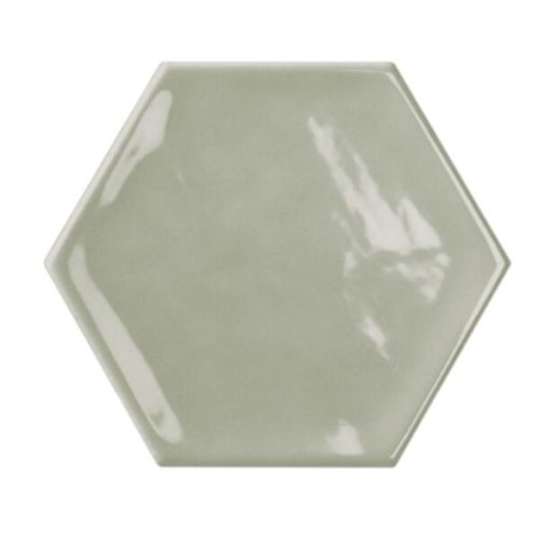 bestile bondi green hexagon shine płytka ścienna 11x12.5 płytki bestile glazura prostokątne do kuchni zielone