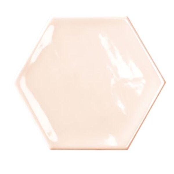 bestile bondi pink hexagon shine płytka ścienna 11x12.5 heksagonalna glazura do kuchni