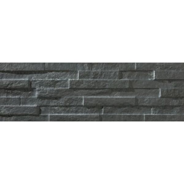 bestile brickstone black gres rektyfikowany 16.3x51.7 płytki bestile imitujące kamień prostokątne czarne matowe rektyfikowane