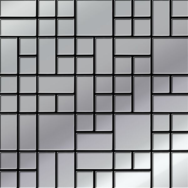 zdjęcie bianca platinum glass mozaika 25x25 