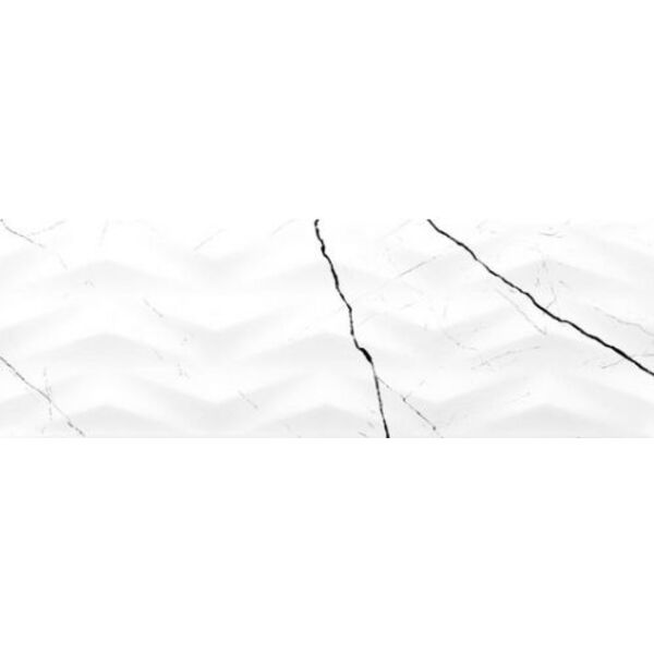 zdjęcie bianca prestige white axis płytka ścienna 25x75 