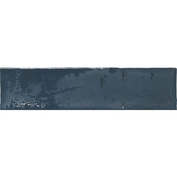 carmen ceramic art grunge blue bullnose 7.5x30 płytki glazura hiszpańskie 7,5x30 niebieskie