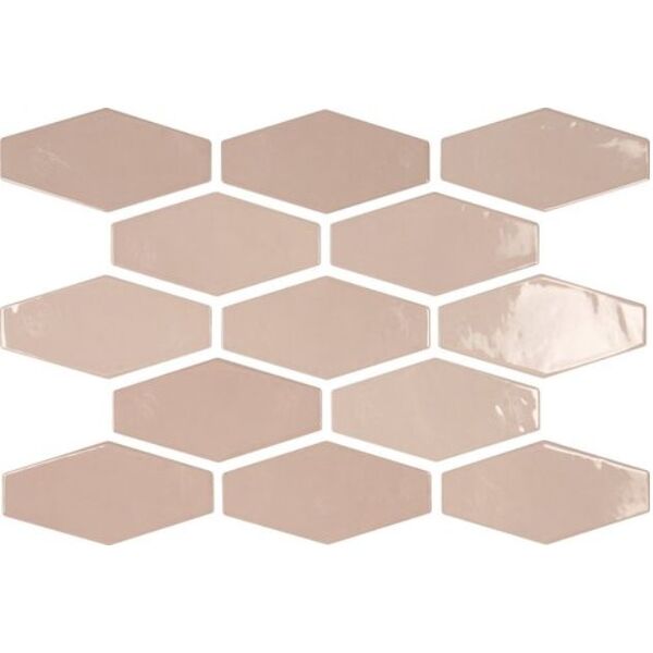 zdjęcie carmen ceramic art harlequin pink płytka ścienna 10x20 