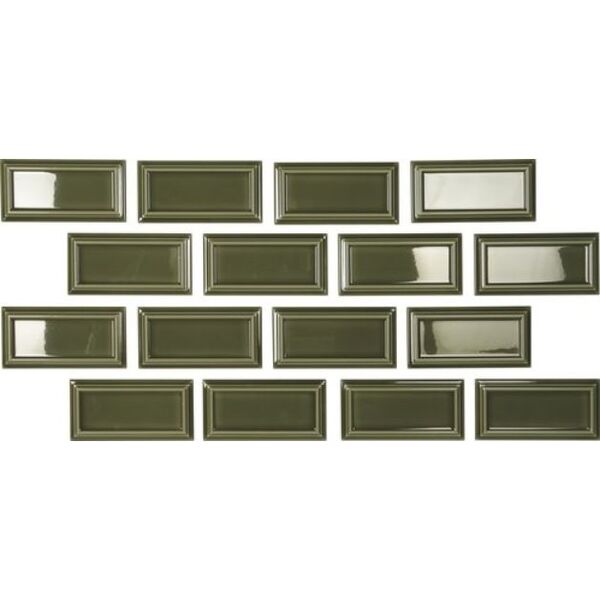 zdjęcie carmen ceramic art tiana victorian green płytka ścienna 6.5x13 