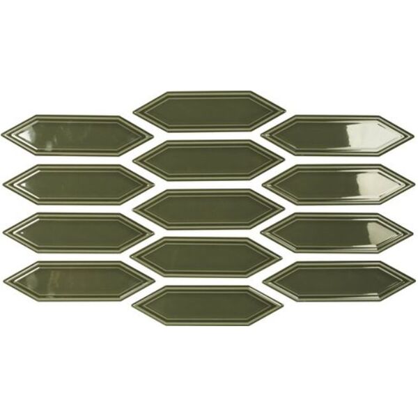 zdjęcie carmen ceramic art gin victorian green płytka ścienna 5x18 