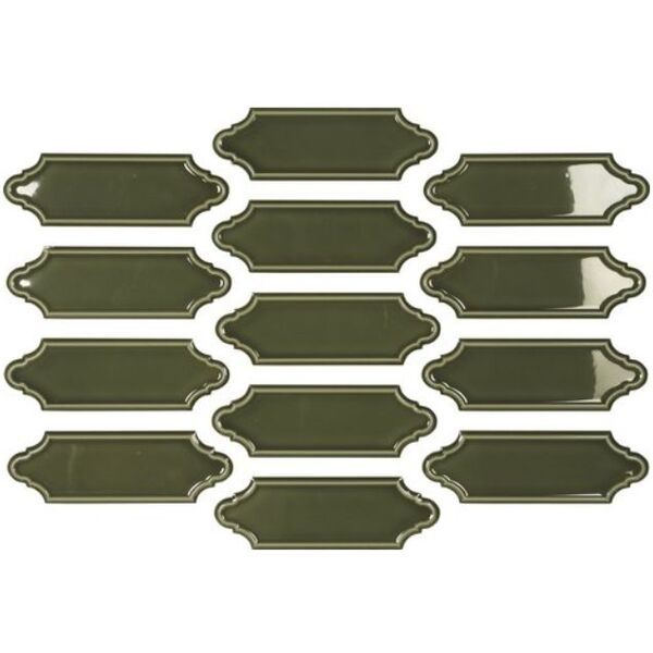 zdjęcie carmen ceramic art havens victorian green płytka ścienna 5x15 