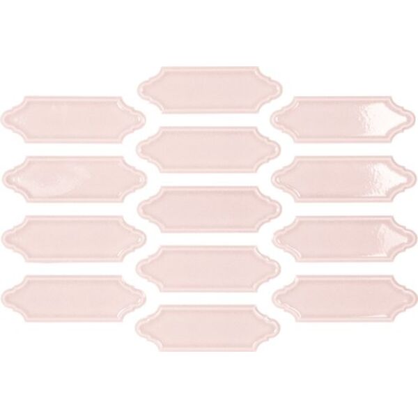 zdjęcie carmen ceramic art mecox pink crackled płytka ścienna 5x15 