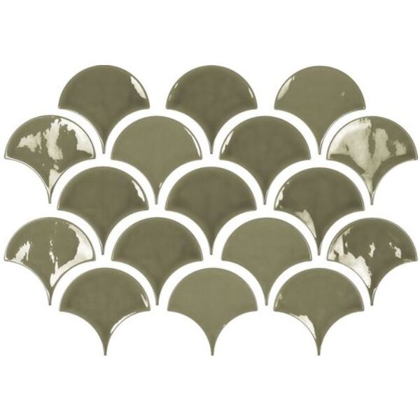 zdjęcie carmen ceramic art smiles victorian green płytka ścienna 12x12.5