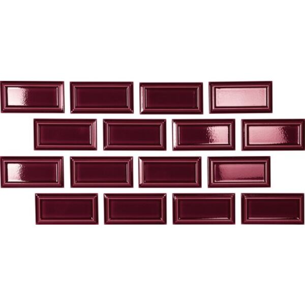 zdjęcie carmen ceramic art orient cherry crackled płytka ścienna 6.5x13 