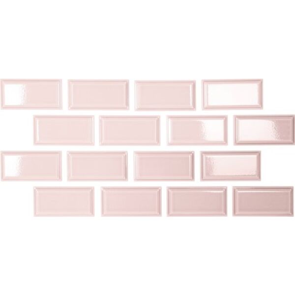 zdjęcie carmen ceramic art orient pink crackled płytka ścienna 6.5x13 