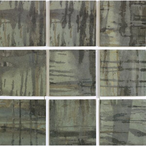 zdjęcie carmen ceramic art raku green gres 13.8x13.8 