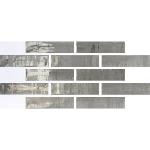 zdjęcie carmen ceramic art raku grey płytka ścienna 7.5x30 