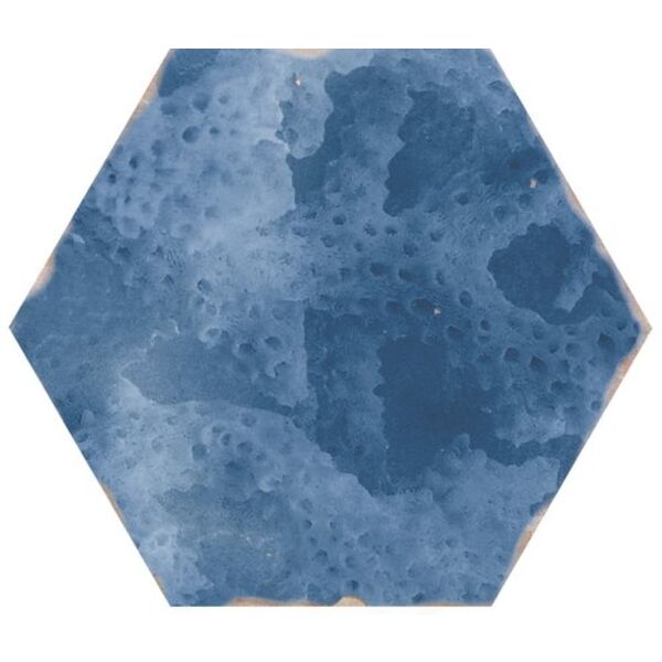 carmen ceramic art touareg blue mix hexagon gres 13.9x16 płytki prostokątne do salonu z motywem natura o grubości od 8 do 10 mm