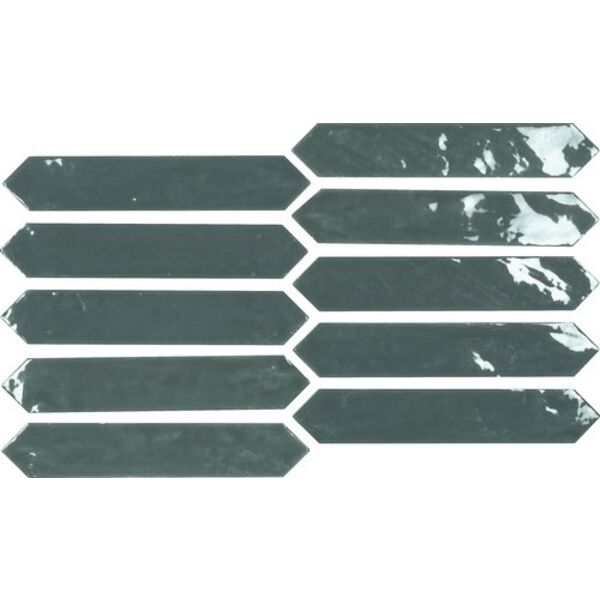 zdjęcie carmen ceramic art on victorian green gloss płytka ścienna 4.3x24.3 