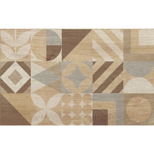 ceramika color pinia cream dekor 25x40 PŁYTKA PATCHWORK