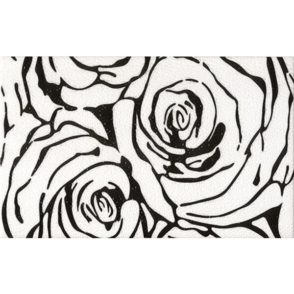 ceramika color rosa negro dekor 25x40 płytki glazura do łazienki 25x40 błyszczące z motywem natura o grubości 6 do 8 mm