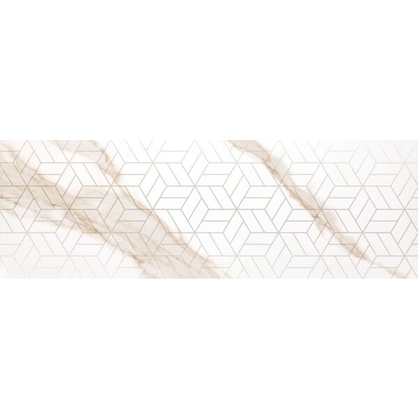 zdjęcie ceramika color calacatta gold dekor 25x75 