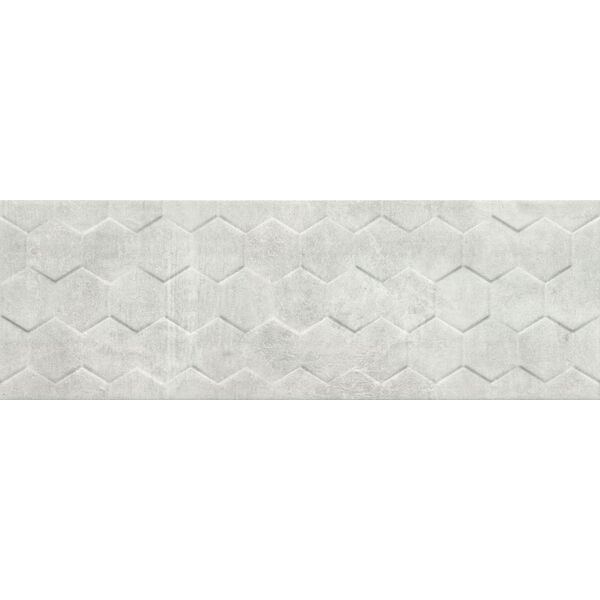 ceramika color polaris dark hexagon płytka ścienna 25x75 płytki imitujące beton do łazienki 25x75 szare strukturalne