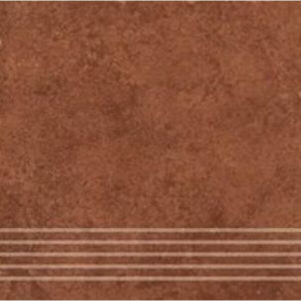 zdjęcie ceramika gres riva riv 07 brąz stopnica 33x33 