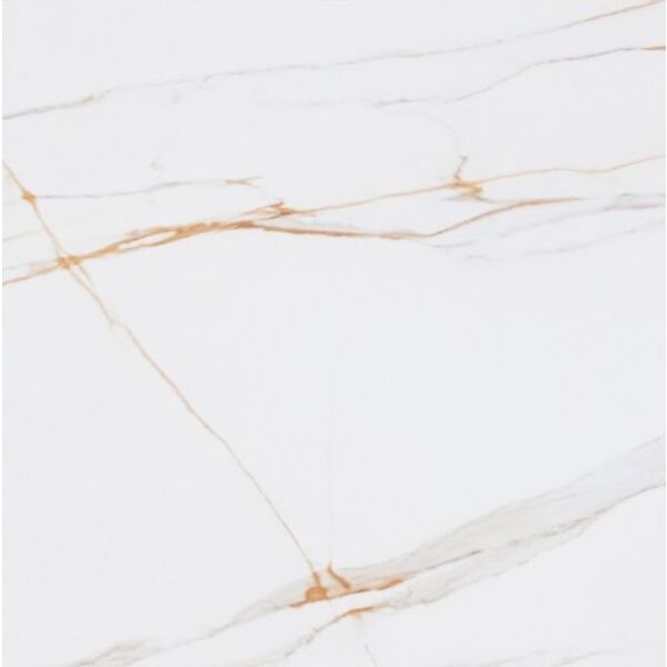 Ceramstic Coriento/Sidamo Gold gres Carving rektyfikowany 60x60 (GRS.516B.C) - biały gres marmuropodobny