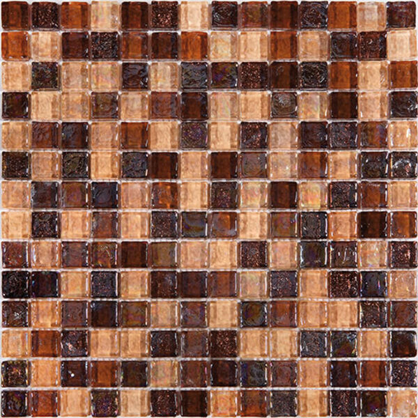 ceramstic arte brown mozaika szklana 30x30 (ms-18) mozaika szklana do łazienki