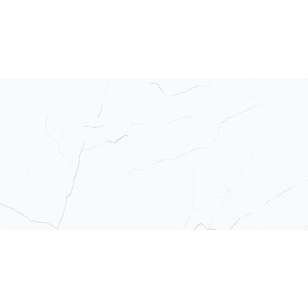 Cerrad Calmness Pearl gres rektyfikowany 59.7x119.7 G II - biały gres z efektem 3d do salonu i przedpokoju