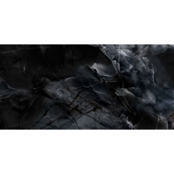 Cerrad Calmness Black gres rektyfikowany 59.7x119.7 G II - matowy gres marmuropodobny do salonu i przedpokoju