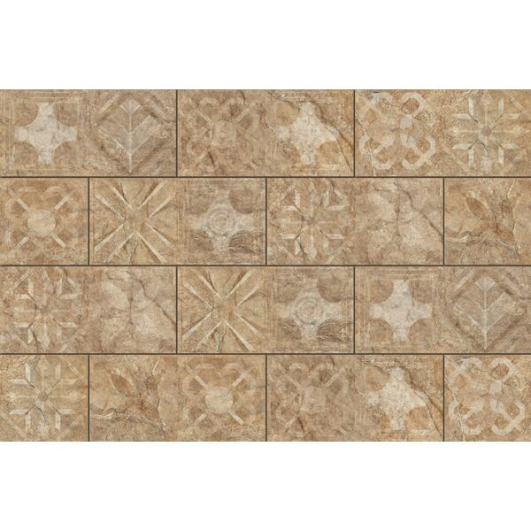 cerrad torstone brown dekor 14.8x30 płytki cerrad - new design cerrad - new design imitujące kamień prostokątne do salonu matowe strukturalne o grubości od 8 do 10 mm