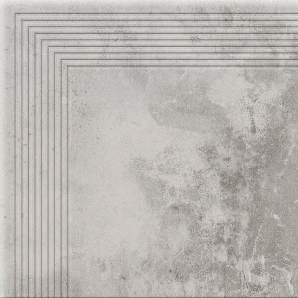 zdjęcie cerrad piatto gris stopnica narożna 30x30 