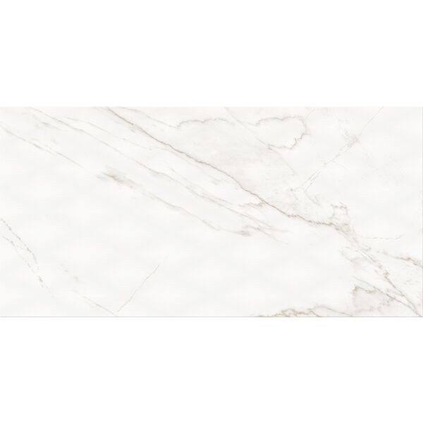 zdjęcie cersanit ps804 white diamond structure glossy płytka ścienna 29.8x59.8