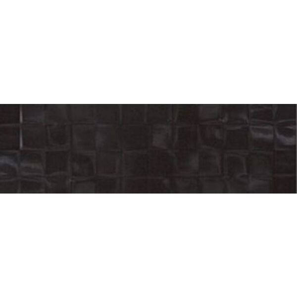 cersanit black glossy structure cubes płytka ścienna 20x60 