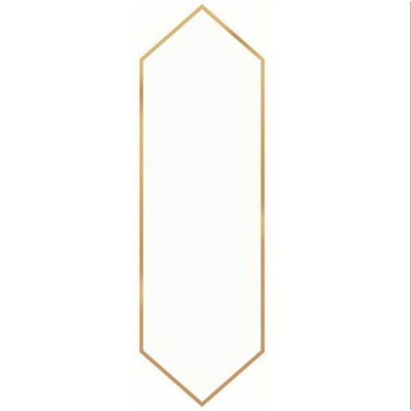 zdjęcie cersanit big arrow gold glossy dekor 12.8x39.8 