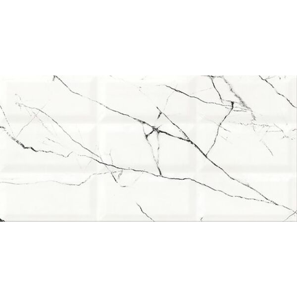 cersanit arce white glossy structure płytka ścienna 29.7x60 płytki prostokątne cersanit