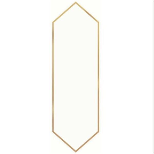 cersanit big arrow gold glossy gres rektyfikowany 12.8x39.8 glazura cersanit