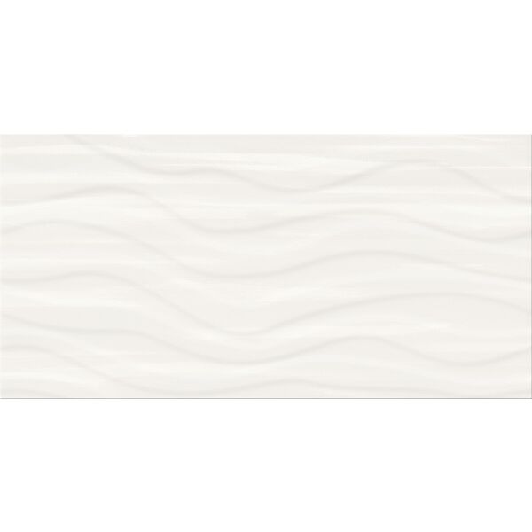 cersanit ps803 white wave structure satin płytka ścienna 29.8x59.8 płytki cersanit prostokątne na ścianę 30x60 białe satynowe o grubości 6 do 8 mm