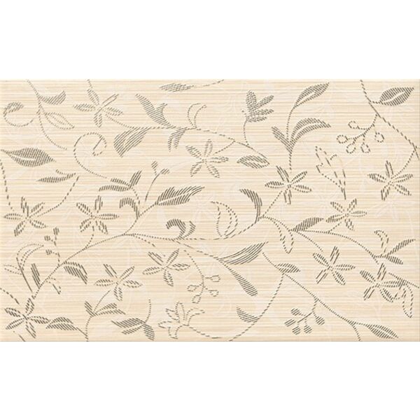 cersanit tanaka cream flower dekor 25x40 płytki glazura do łazienki 25x40 o grubości od 8 do 10 mm