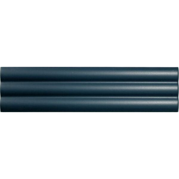 cil decor match curved midnight blue matt płytka ścienna 6.25x25 płytki glazura włoskie do łazienki na ścianę matowe lamele