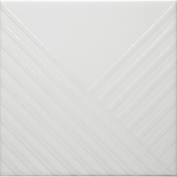 zdjęcie decus lines white mate płytka ścienna 15x15 