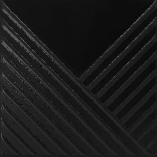 zdjęcie decus lines black mate płytka ścienna 15x15 