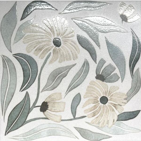 Decus Verso Floral Salvia gres 20x20 - gres hiszpański w stylu vintage podłogowy