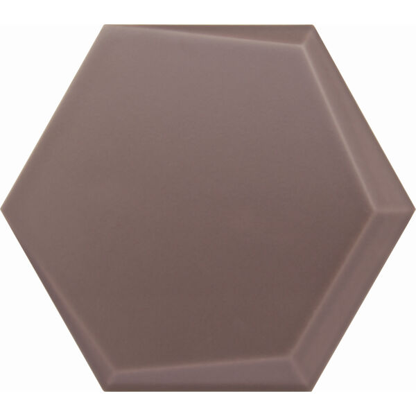 decus hexagono cuna chocolate mate płytka ścienna 15x17 mocha mousse