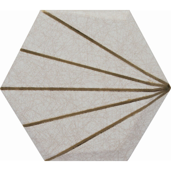 zdjęcie decus hexagono cuna crema line dekor 15x17 