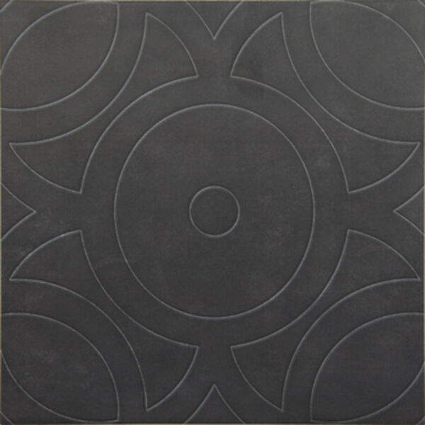 zdjęcie decus vintage grafito relieve gres mat 20x20 