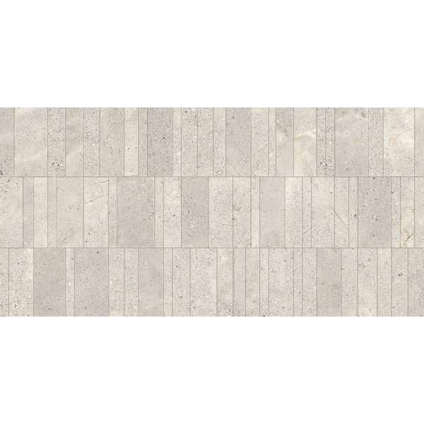 Domino Oxide Beige GEO STR gres mat rektyfikowany 59.8x119.8x0.8 - beżowy gres 3d łazienkowy i kuchenny
