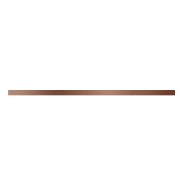 Błyszcząca listwa Steel Copper 5 poler w kolorze miedzianego brązu z gładką powierzchnią